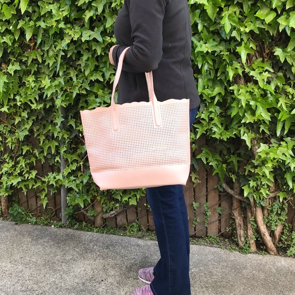 Neiman Marcus State of Escape Perforated Tote Bag - Picture 13 of 13